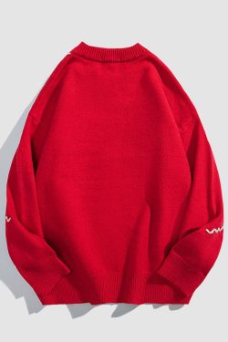 Style Core Aesthetics, New Style Trends Scarf Rabbit Pattern Sweater