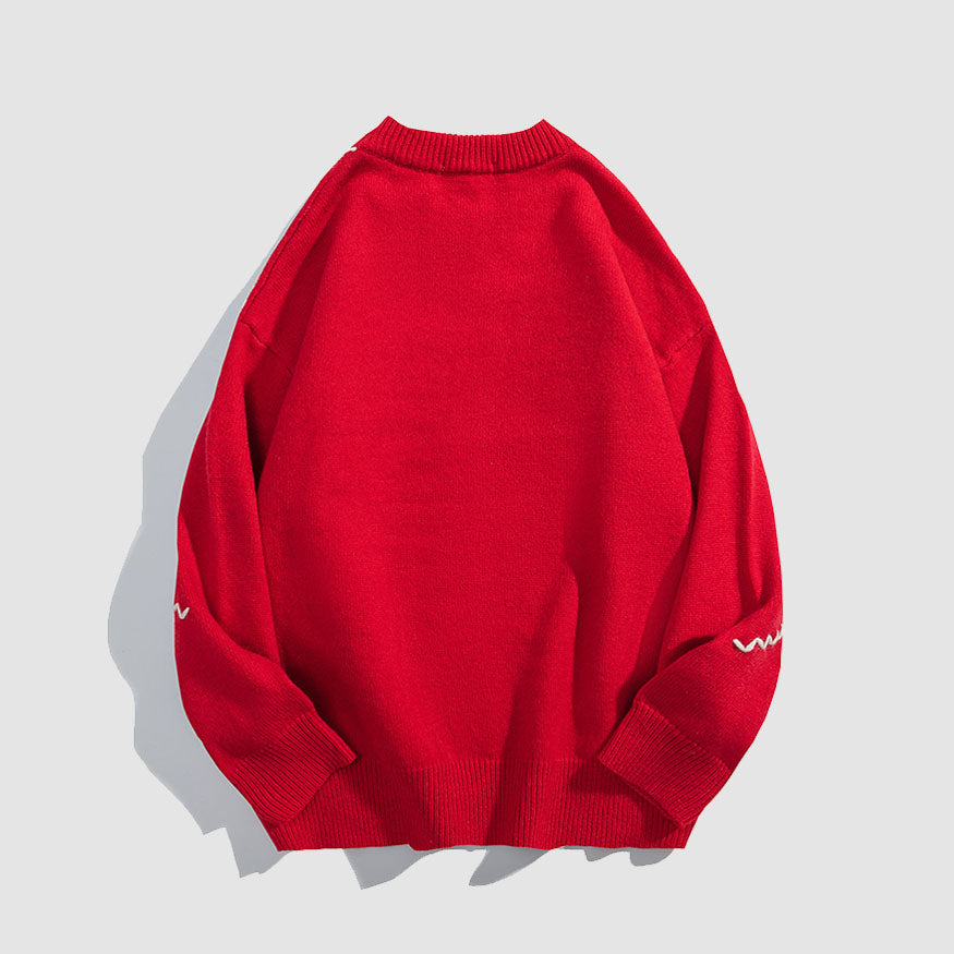 Style Core Aesthetics, New Style Trends Scarf Rabbit Pattern Sweater Style Core Aesthetics, New Style Trends Scarf Rabbit Pattern Sweater