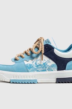 Style Core Aesthetics, New Style Trends Serene Waves Sneakers