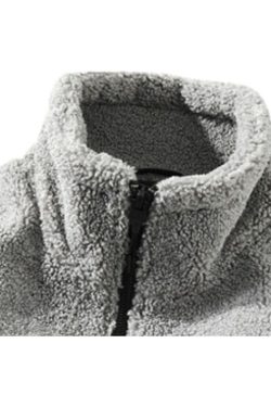 Style Core Aesthetics, New Style Trends Shearling Color-Block Collar Jacket