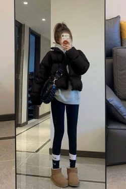 Style Core Aesthetics, New Style Trends Short Vintage Chic Down Coat