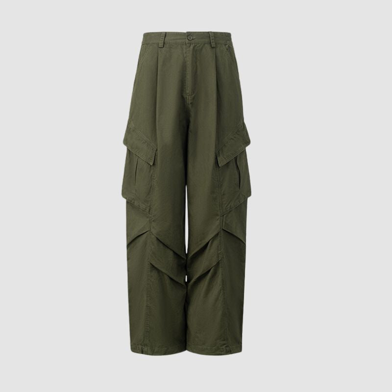 Style Core Aesthetics, New Style Trends Side Pocket Patch Pleated Cargo Pants Style Core Aesthetics, New Style Trends Side Pocket Patch Pleated Cargo Pants