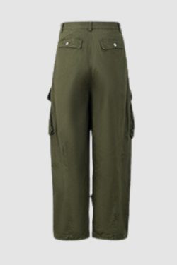Style Core Aesthetics, New Style Trends Side Pocket Patch Pleated Cargo Pants