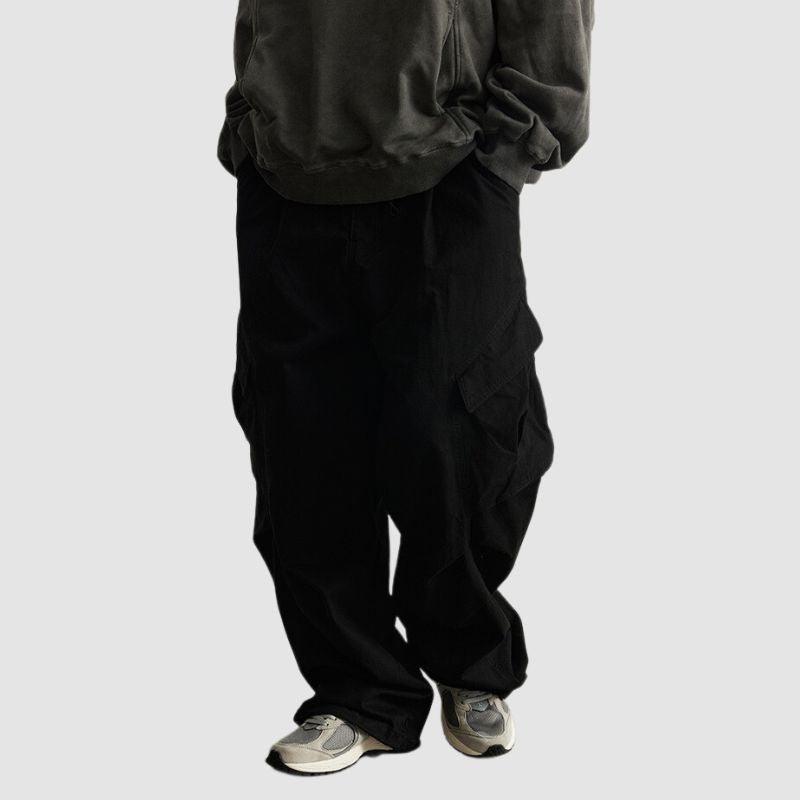 Style Core Aesthetics, New Style Trends Side Pocket Patch Pleated Cargo Pants Style Core Aesthetics, New Style Trends Side Pocket Patch Pleated Cargo Pants