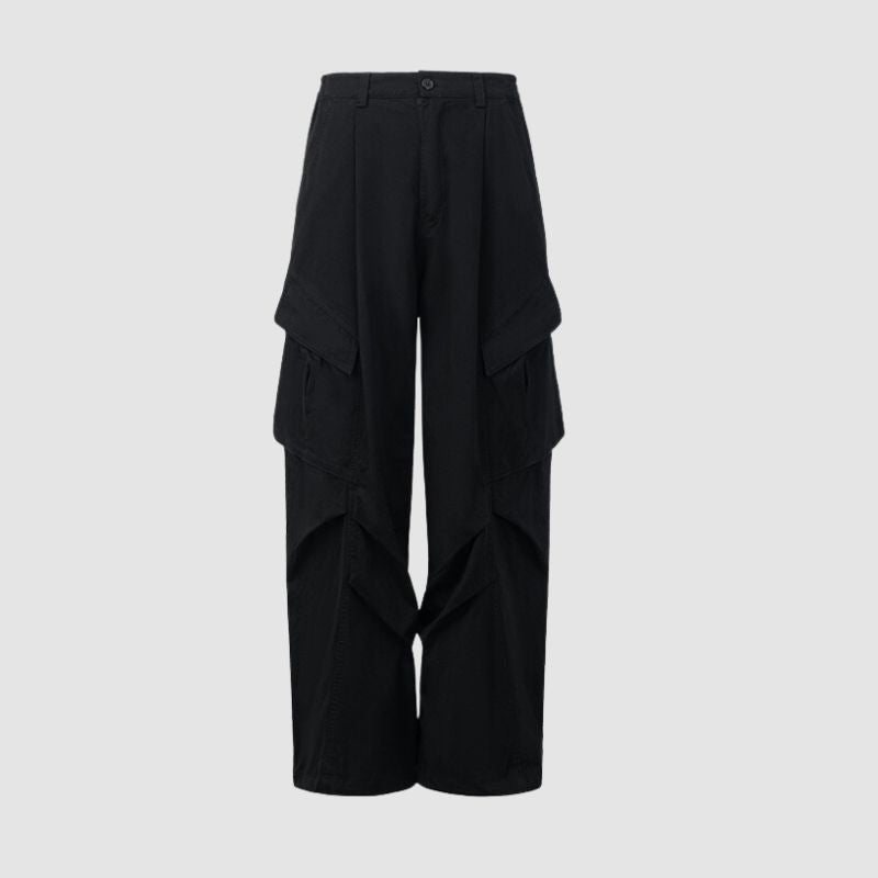 Style Core Aesthetics, New Style Trends Side Pocket Patch Pleated Cargo Pants Style Core Aesthetics, New Style Trends Side Pocket Patch Pleated Cargo Pants