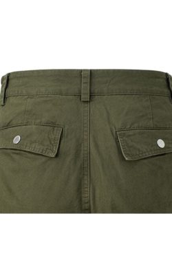 Style Core Aesthetics, New Style Trends Side Pocket Patch Pleated Cargo Pants