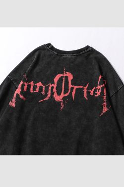 Style Core Aesthetics, New Style Trends Skeleton Devil Print Sweatshirt