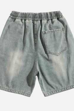 Style Core Aesthetics, New Style Trends Slit Design Washed Jorts
