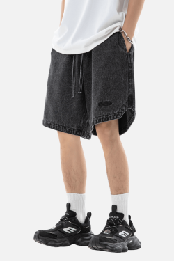 Style Core Aesthetics, New Style Trends Slit Design Washed Jorts