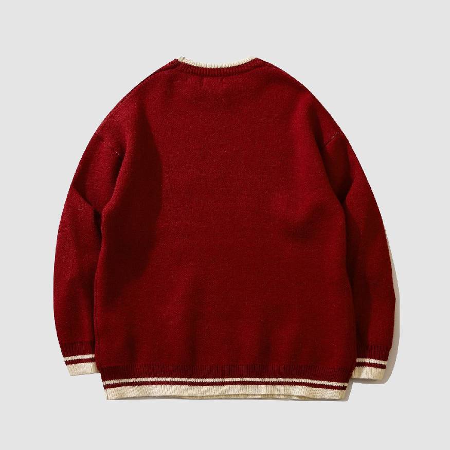 Style Core Aesthetics, New Style Trends Smiley Bear Print Sweater + Bear Mini Bag Style Core Aesthetics, New Style Trends Smiley Bear Print Sweater + Bear Mini Bag