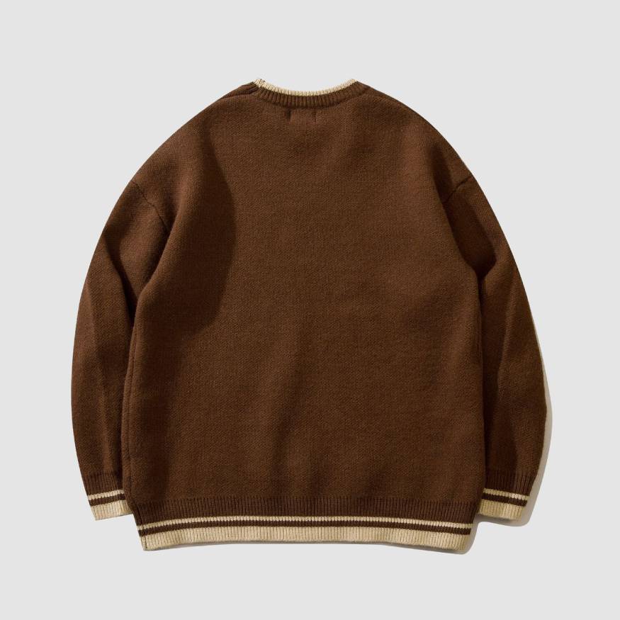 Style Core Aesthetics, New Style Trends Smiley Bear Print Sweater + Bear Mini Bag Style Core Aesthetics, New Style Trends Smiley Bear Print Sweater + Bear Mini Bag