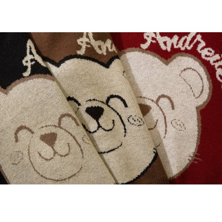 Style Core Aesthetics, New Style Trends Smiley Bear Print Sweater + Bear Mini Bag Style Core Aesthetics, New Style Trends Smiley Bear Print Sweater + Bear Mini Bag