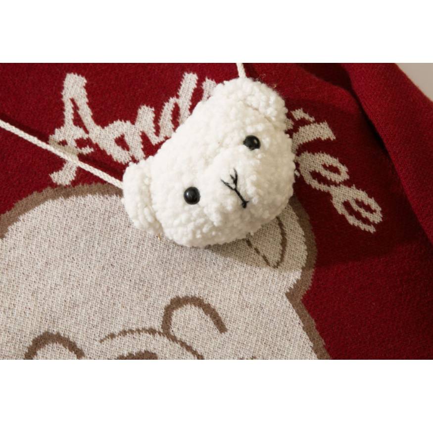 Style Core Aesthetics, New Style Trends Smiley Bear Print Sweater + Bear Mini Bag Style Core Aesthetics, New Style Trends Smiley Bear Print Sweater + Bear Mini Bag