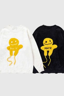 Style Core Aesthetics, New Style Trends Smiley Knit Sweater