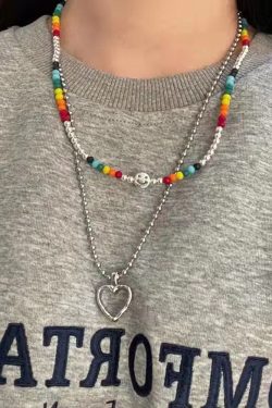 Style Core Aesthetics, New Style Trends Smiley&Heart Necklace