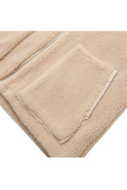 Style Core Aesthetics, New Style Trends Solid Color Berber Fleece Jacket