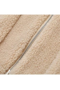 Style Core Aesthetics, New Style Trends Solid Color Berber Fleece Jacket