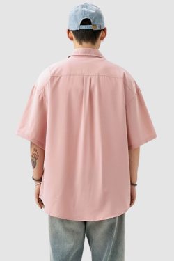 Style Core Aesthetics, New Style Trends Solid Color Drape Shirts