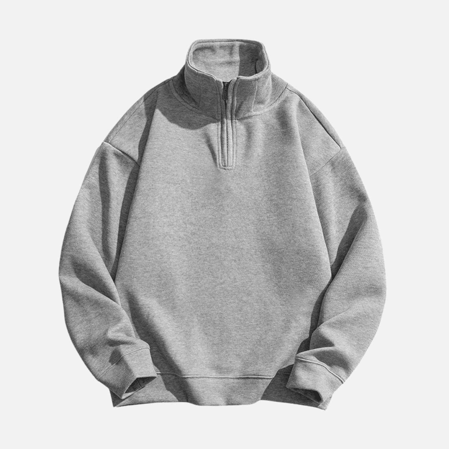 Style Core Aesthetics, New Style Trends Solid Half-Zip Stand Collar Sweatshirt Style Core Aesthetics, New Style Trends Solid Half-Zip Stand Collar Sweatshirt