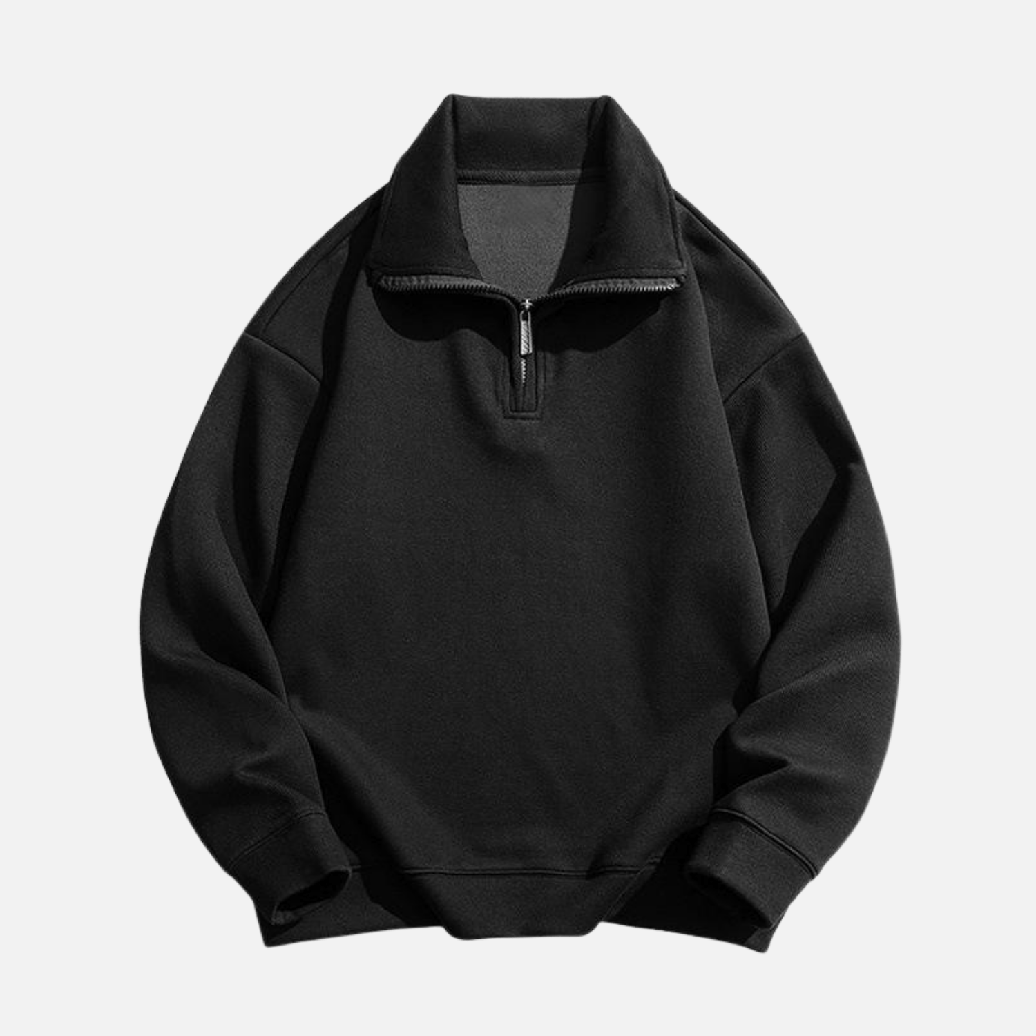 Style Core Aesthetics, New Style Trends Solid Half-Zip Stand Collar Sweatshirt Style Core Aesthetics, New Style Trends Solid Half-Zip Stand Collar Sweatshirt