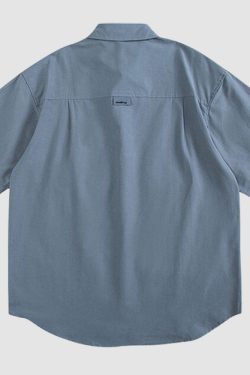 Style Core Aesthetics, New Style Trends Solid Multi-Pocket Shirts