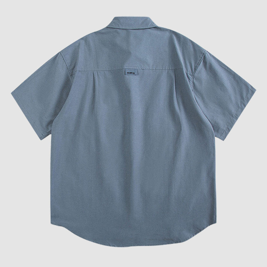 Style Core Aesthetics, New Style Trends Solid Multi-Pocket Shirts Style Core Aesthetics, New Style Trends Solid Multi-Pocket Shirts