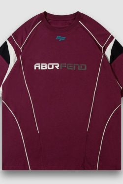 Style Core Aesthetics, New Style Trends Solid Patch Racing Tee