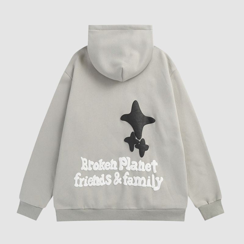 Style Core Aesthetics, New Style Trends Space Odyssey Foamy Letter Hoodie Style Core Aesthetics, New Style Trends Space Odyssey Foamy Letter Hoodie