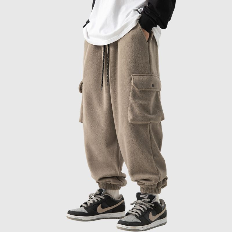 Style Core Aesthetics, New Style Trends Spacious Pocket Loose Fit Fleece Utility Pants Style Core Aesthetics, New Style Trends Spacious Pocket Loose Fit Fleece Utility Pants