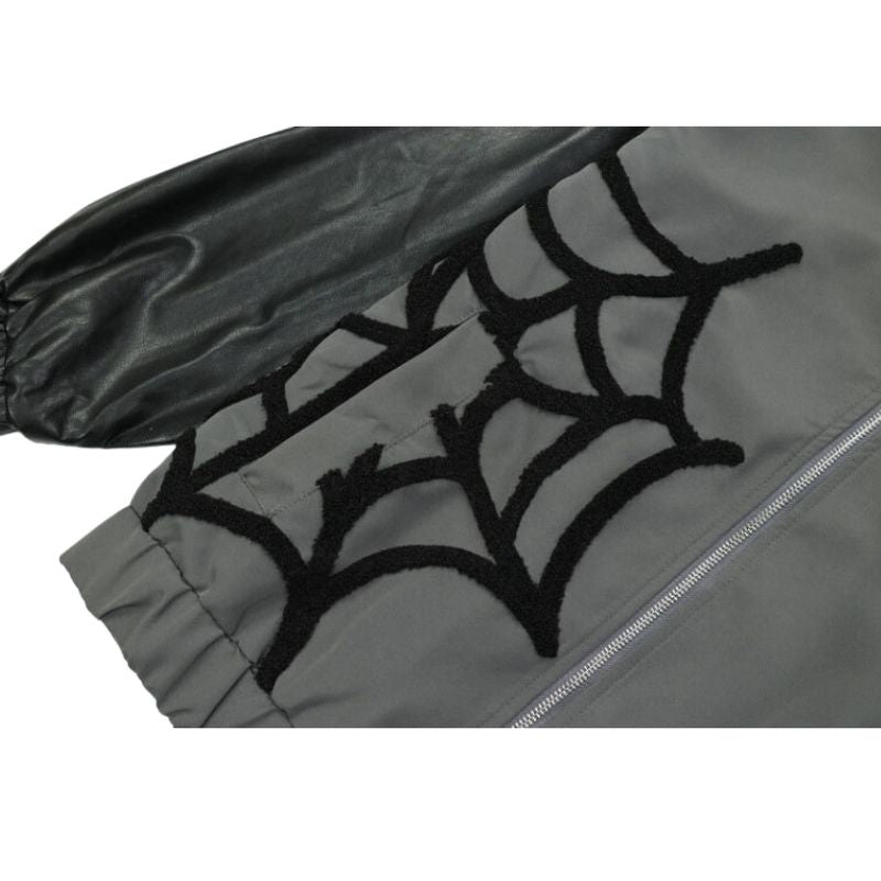 Style Core Aesthetics, New Style Trends Spider Embroidered Hip-Hop Leather Jacket Style Core Aesthetics, New Style Trends Spider Embroidered Hip-Hop Leather Jacket