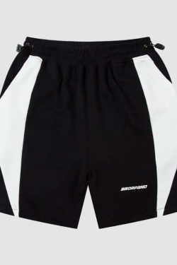 Style Core Aesthetics, New Style Trends Sports Color Block Shorts