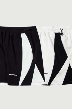 Style Core Aesthetics, New Style Trends Sports Color Block Shorts