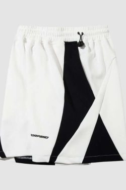 Style Core Aesthetics, New Style Trends Sports Color Block Shorts