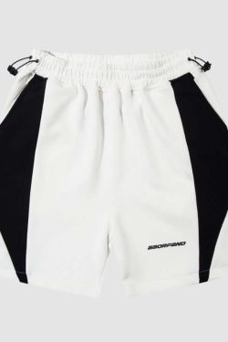 Style Core Aesthetics, New Style Trends Sports Color Block Shorts