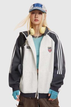 Style Core Aesthetics, New Style Trends Stand Collar Track Jacket