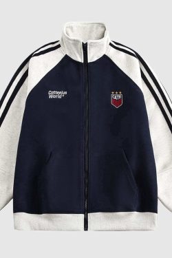 Style Core Aesthetics, New Style Trends Stand Collar Track Jacket