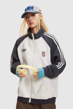 Style Core Aesthetics, New Style Trends Stand Collar Track Jacket