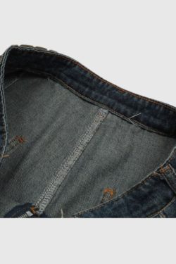 Style Core Aesthetics, New Style Trends Star Patch Embroidered Shorts