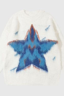 Style Core Aesthetics, New Style Trends Star Pattern Printed Pullover