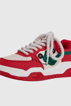 Style Core Aesthetics, New Style Trends Stitched Printed Sneakers