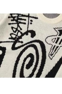 Style Core Aesthetics, New Style Trends Street Chic Artistic Sweater