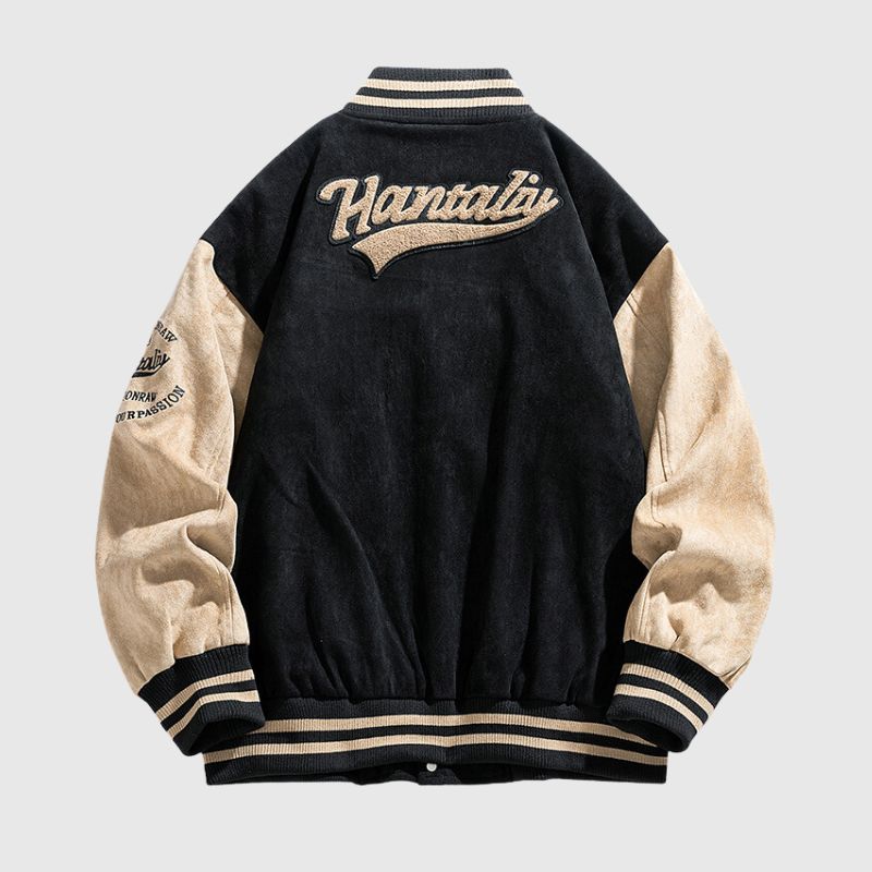 Style Core Aesthetics, New Style Trends Street-Style Embroidered Suede Baseball Jacket Style Core Aesthetics, New Style Trends Street-Style Embroidered Suede Baseball Jacket