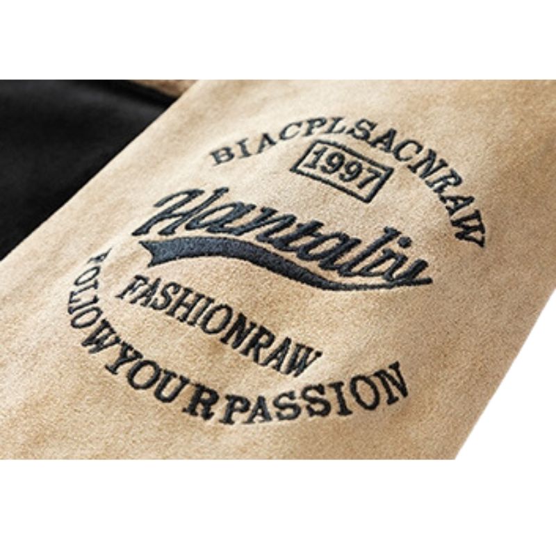Style Core Aesthetics, New Style Trends Street-Style Embroidered Suede Baseball Jacket Style Core Aesthetics, New Style Trends Street-Style Embroidered Suede Baseball Jacket