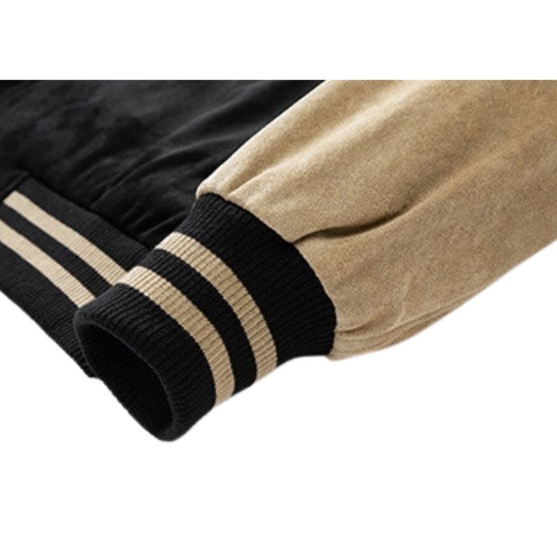 Style Core Aesthetics, New Style Trends Street-Style Embroidered Suede Baseball Jacket Style Core Aesthetics, New Style Trends Street-Style Embroidered Suede Baseball Jacket