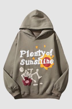 Style Core Aesthetics, New Style Trends Street Vintage Graffiti Print Hoodies