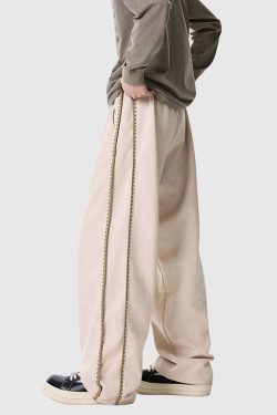 Style Core Aesthetics, New Style Trends Stripe Detail Casual Pants