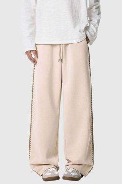 Style Core Aesthetics, New Style Trends Stripe Detail Casual Pants