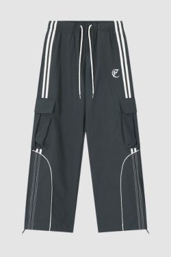 Style Core Aesthetics, New Style Trends Stripe Patchwork Design Pants