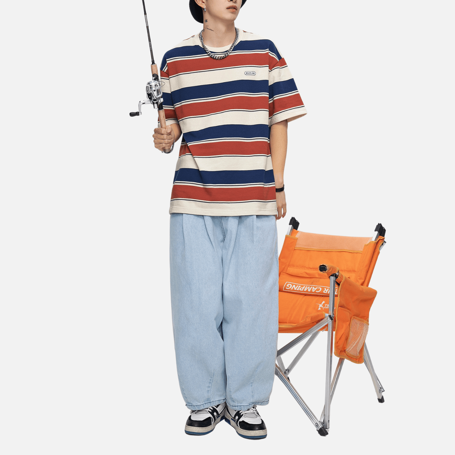 Style Core Aesthetics, New Style Trends Striped Colorblock Cotton T-Shirt Style Core Aesthetics, New Style Trends Striped Colorblock Cotton T-Shirt