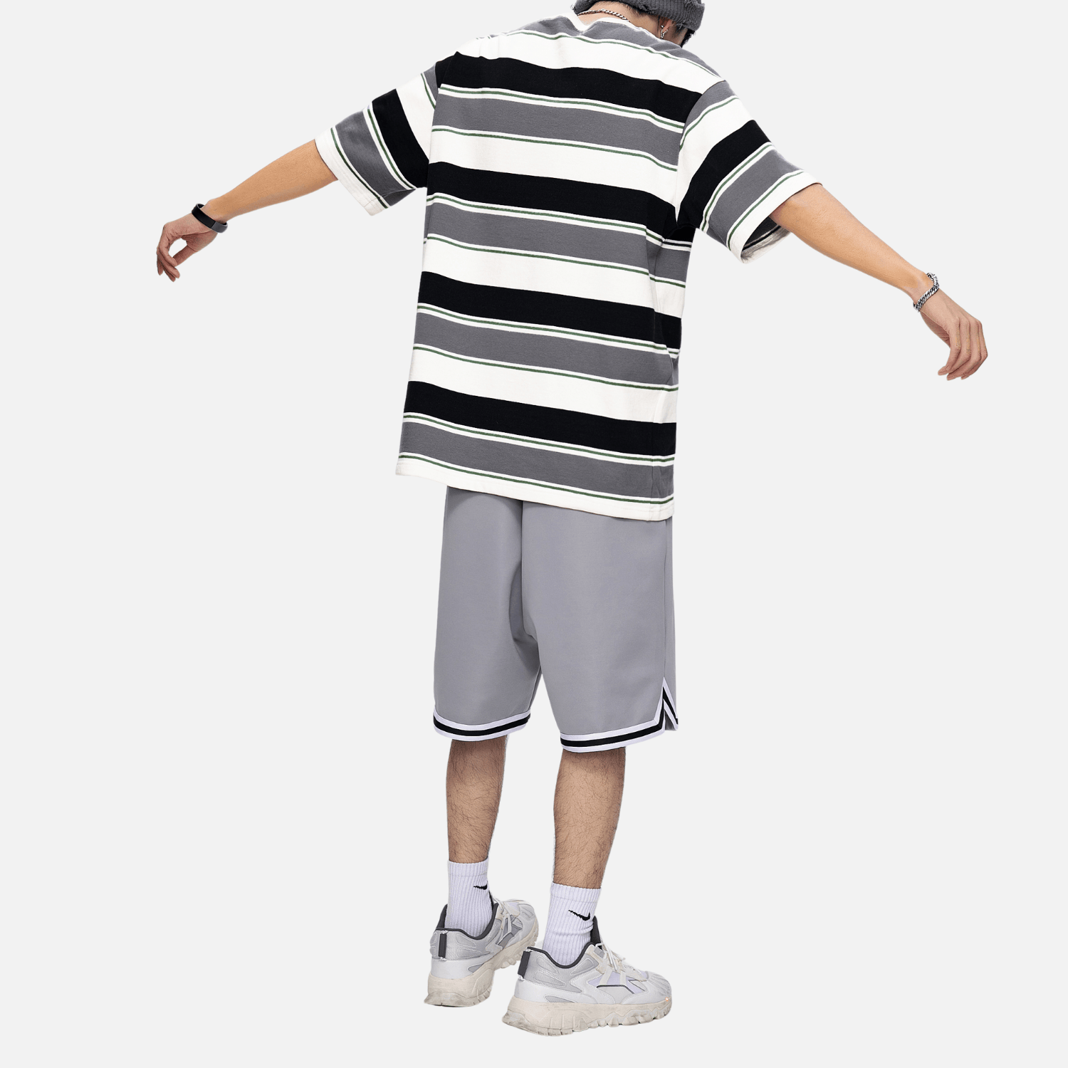 Style Core Aesthetics, New Style Trends Striped Colorblock Cotton T-Shirt Style Core Aesthetics, New Style Trends Striped Colorblock Cotton T-Shirt